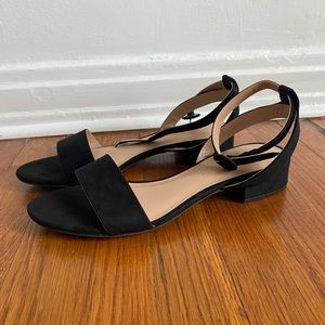 Cute black kitten heels